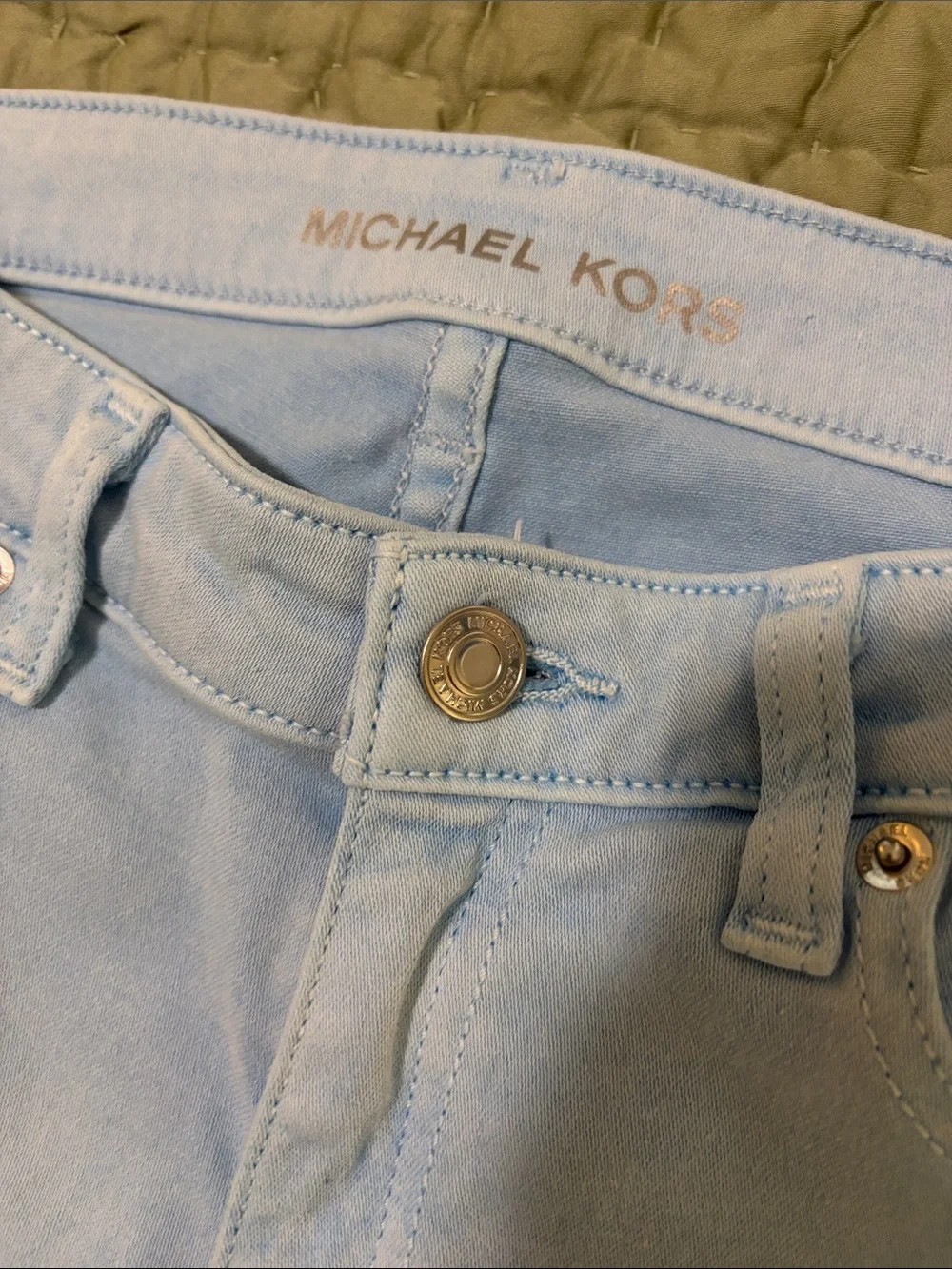Michael Kors Pale Blue Skinny Jeans